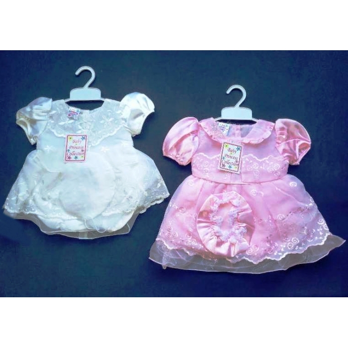 Baby Princess - Special Occasion Dress in Pink & Cream -- £5.99 per item - 8 pack